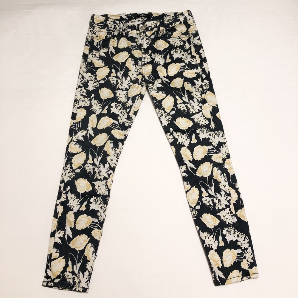 7 for All Mankind Floral Skinny Jean